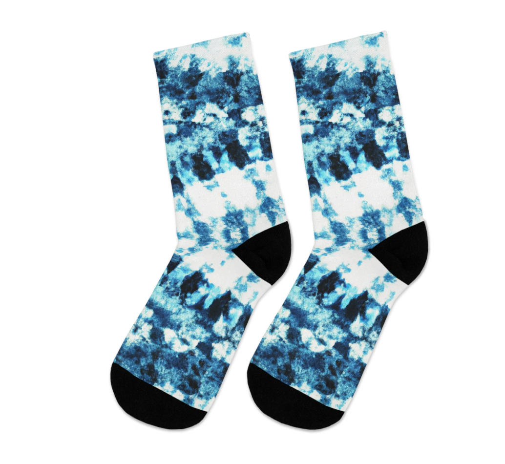 Blue Tie Dye 2 Socks