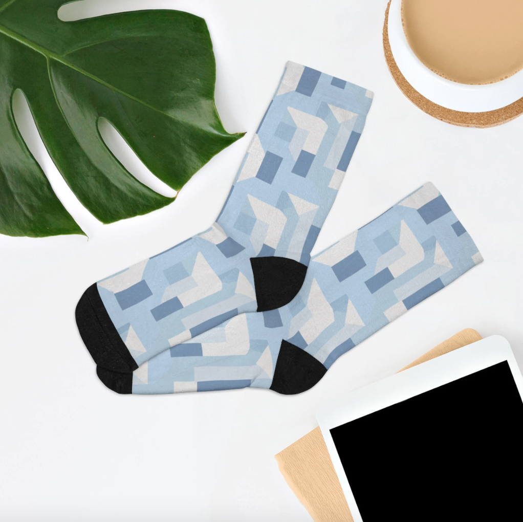 Argyle Gem Pattern Socks