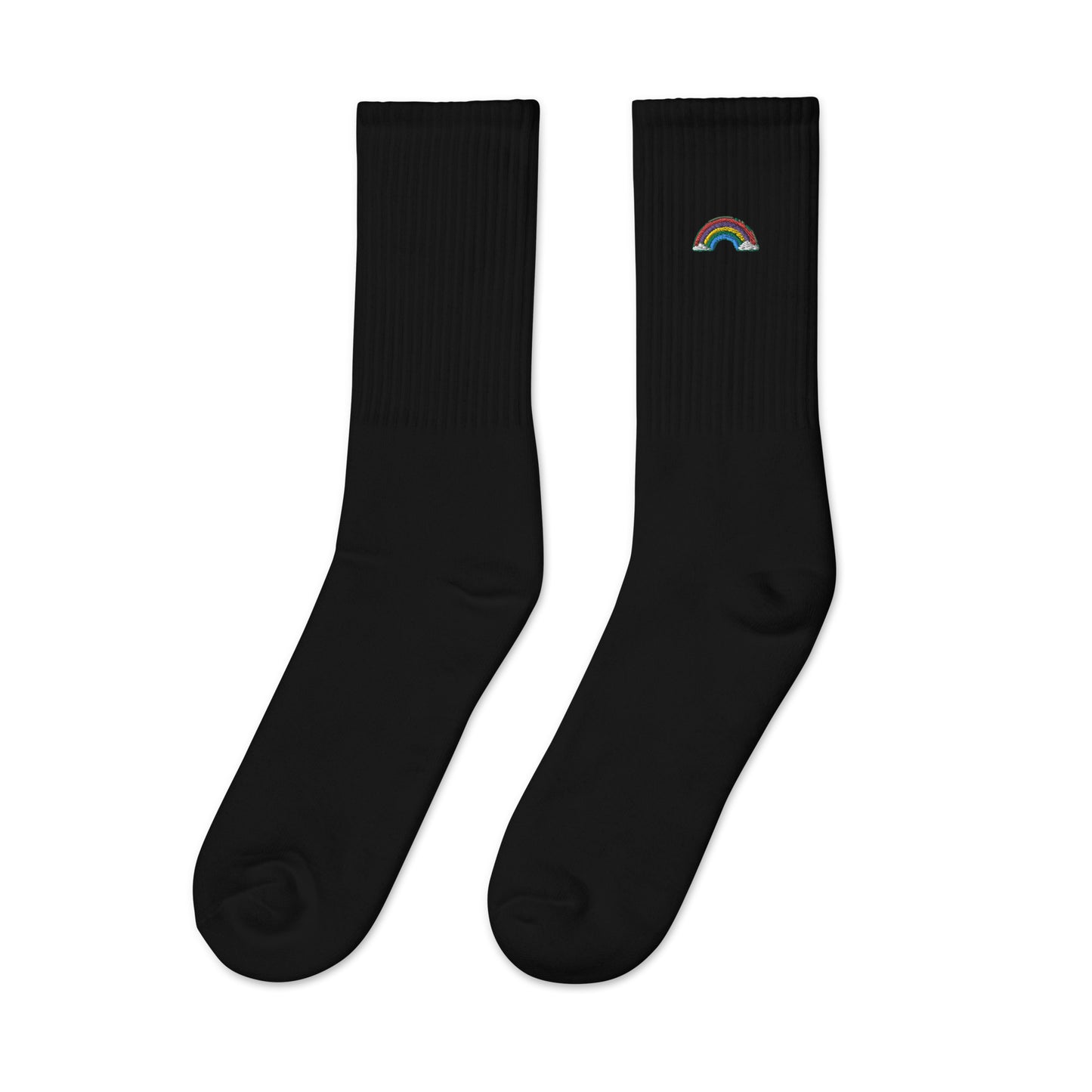 Rainbow Embroidered socks