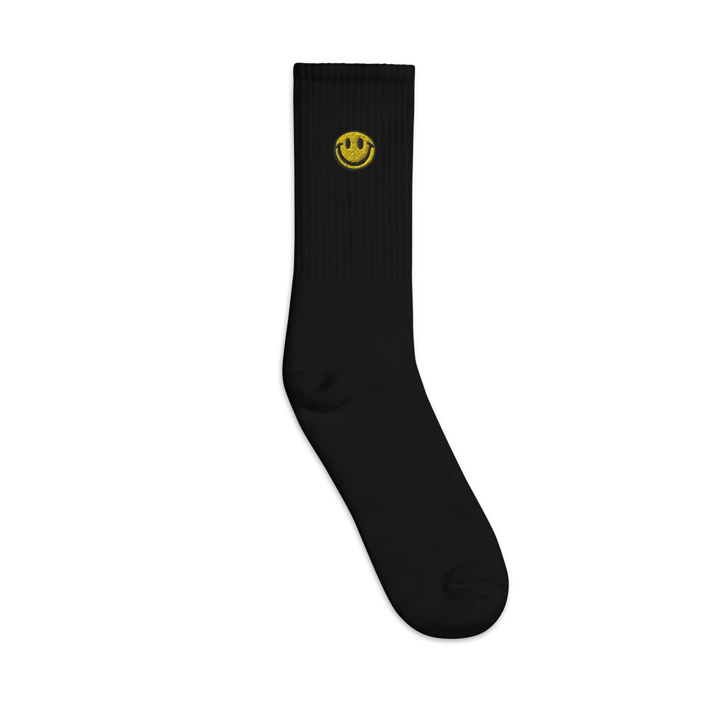 Smiley Face Embroidered Socks