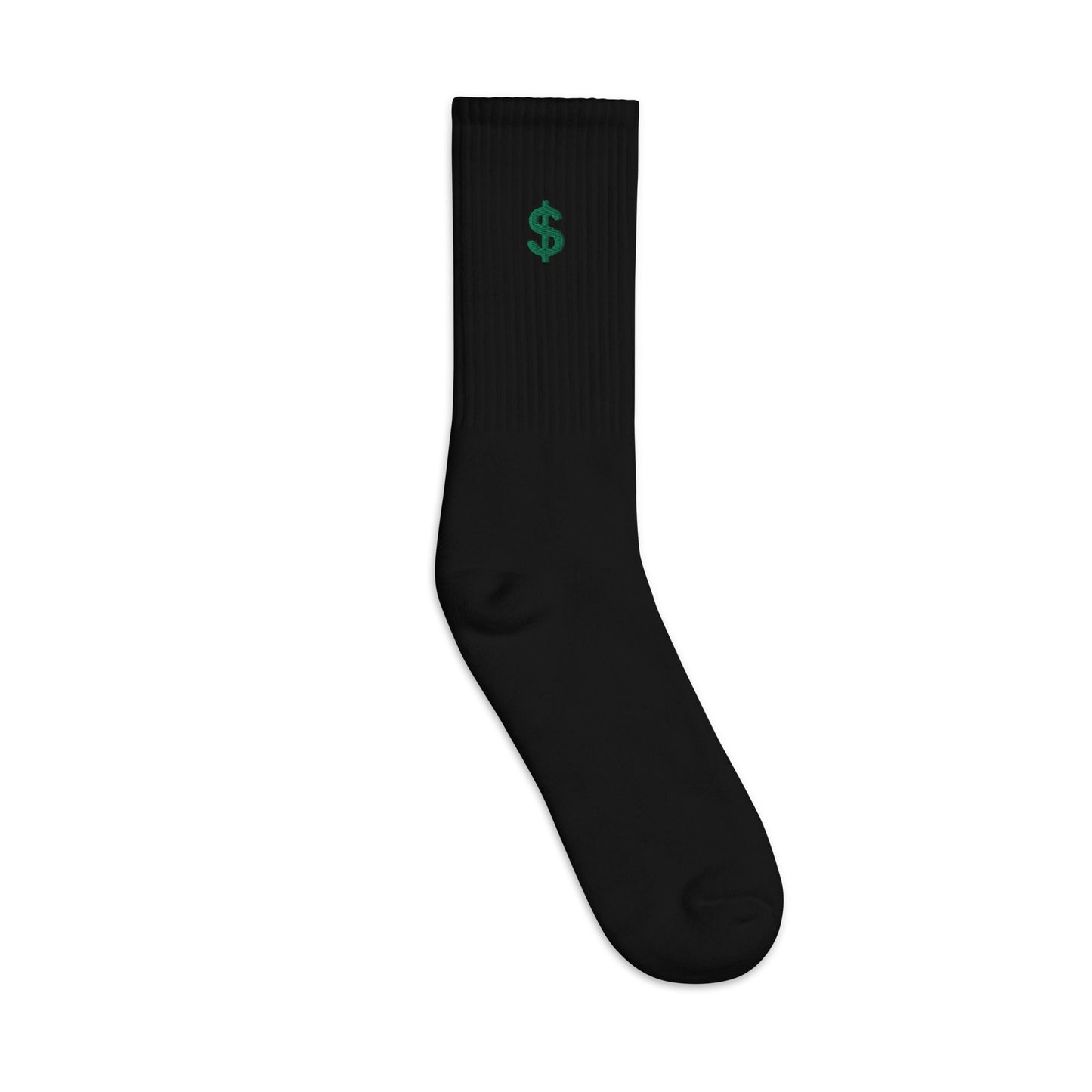Money Sign Embroidered socks