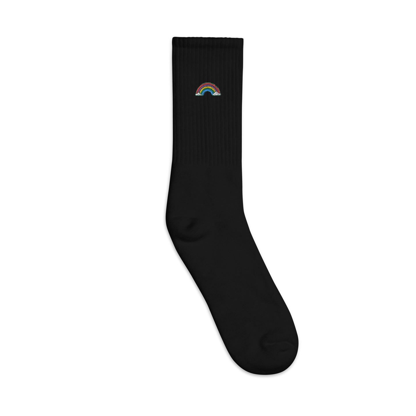 Rainbow Embroidered socks