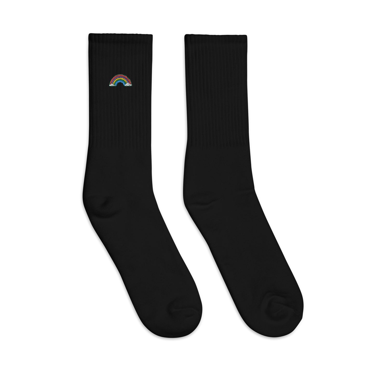 Rainbow Embroidered socks