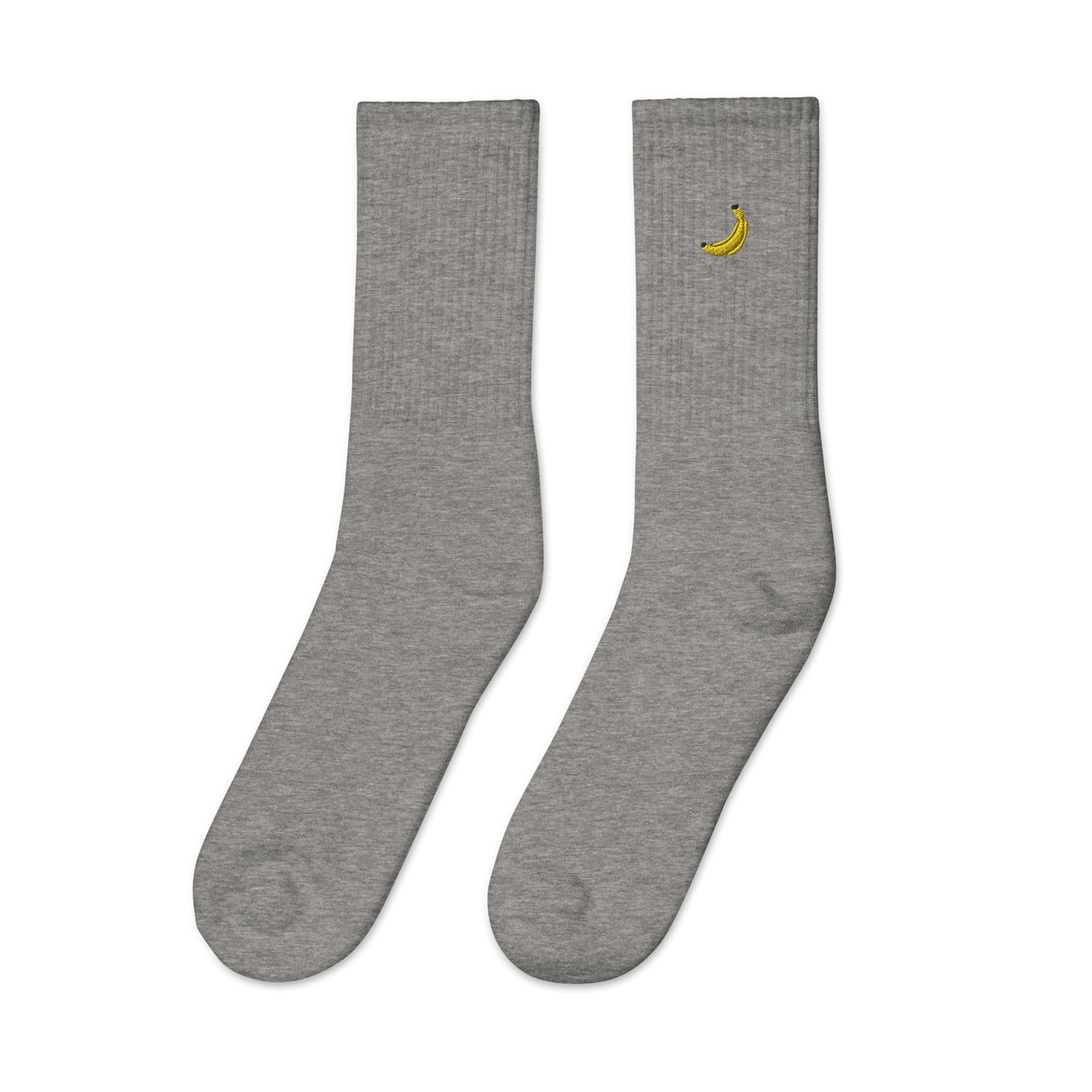 Banana Embroidered Socks