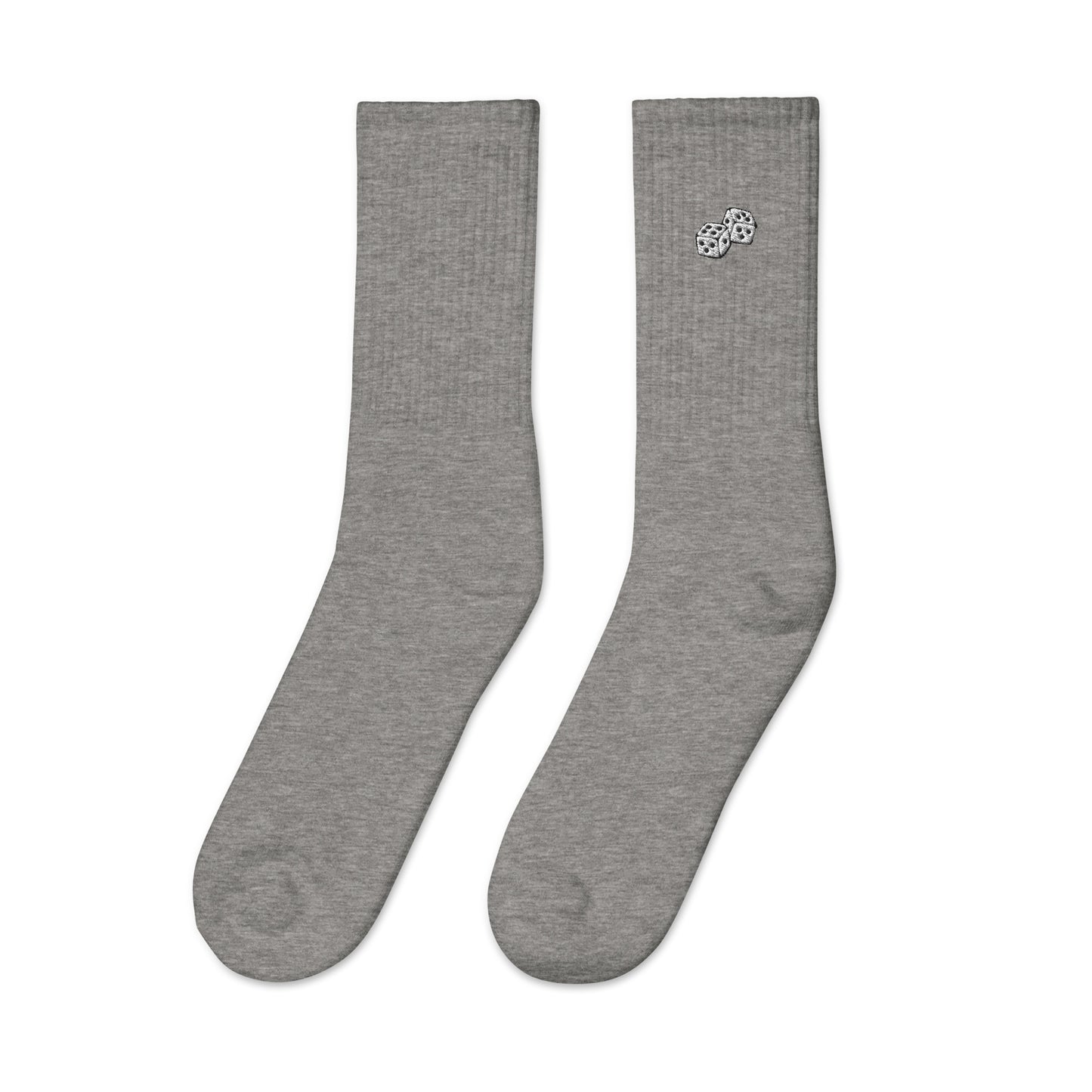 Dice Embroidered Socks