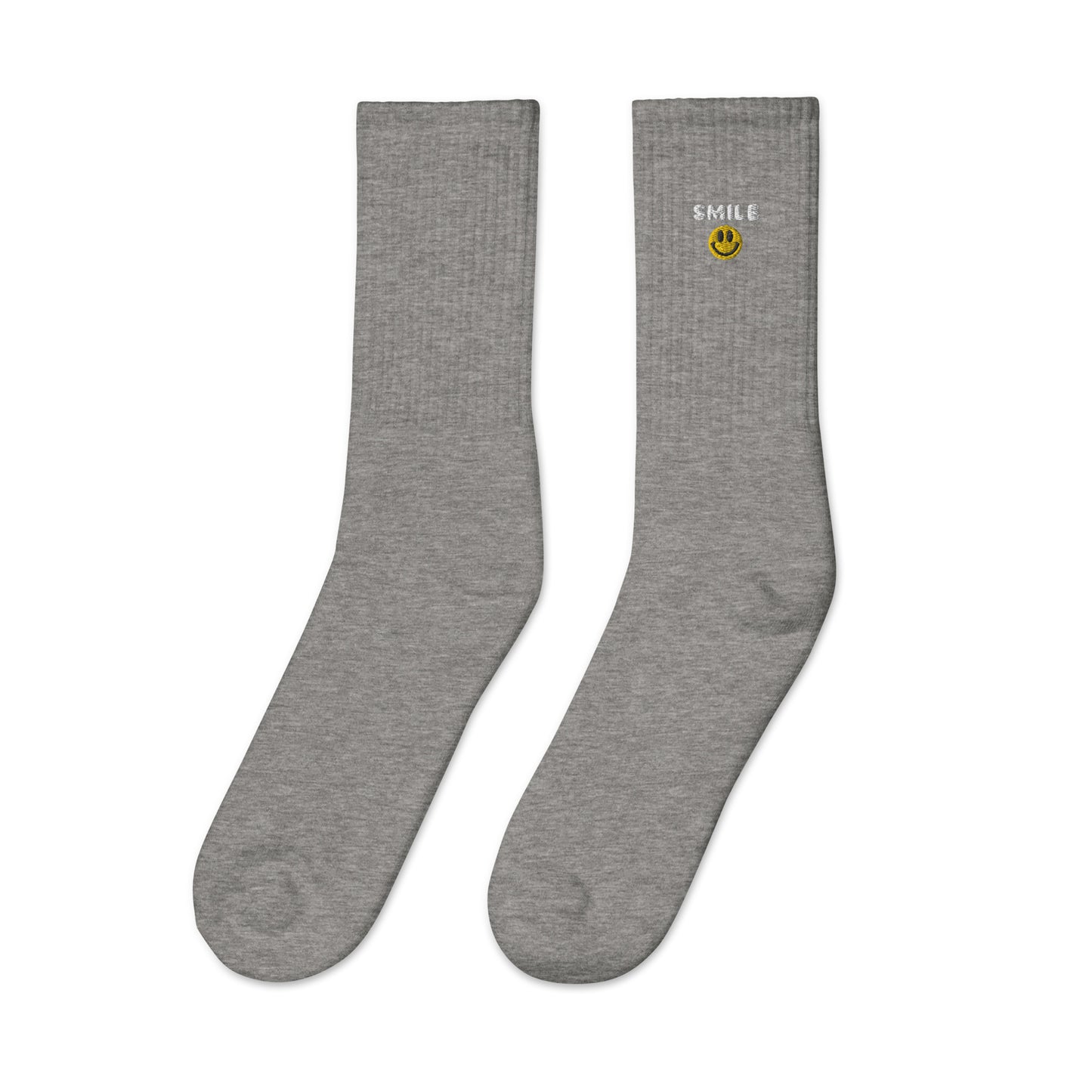 Smile Embroidered Socks