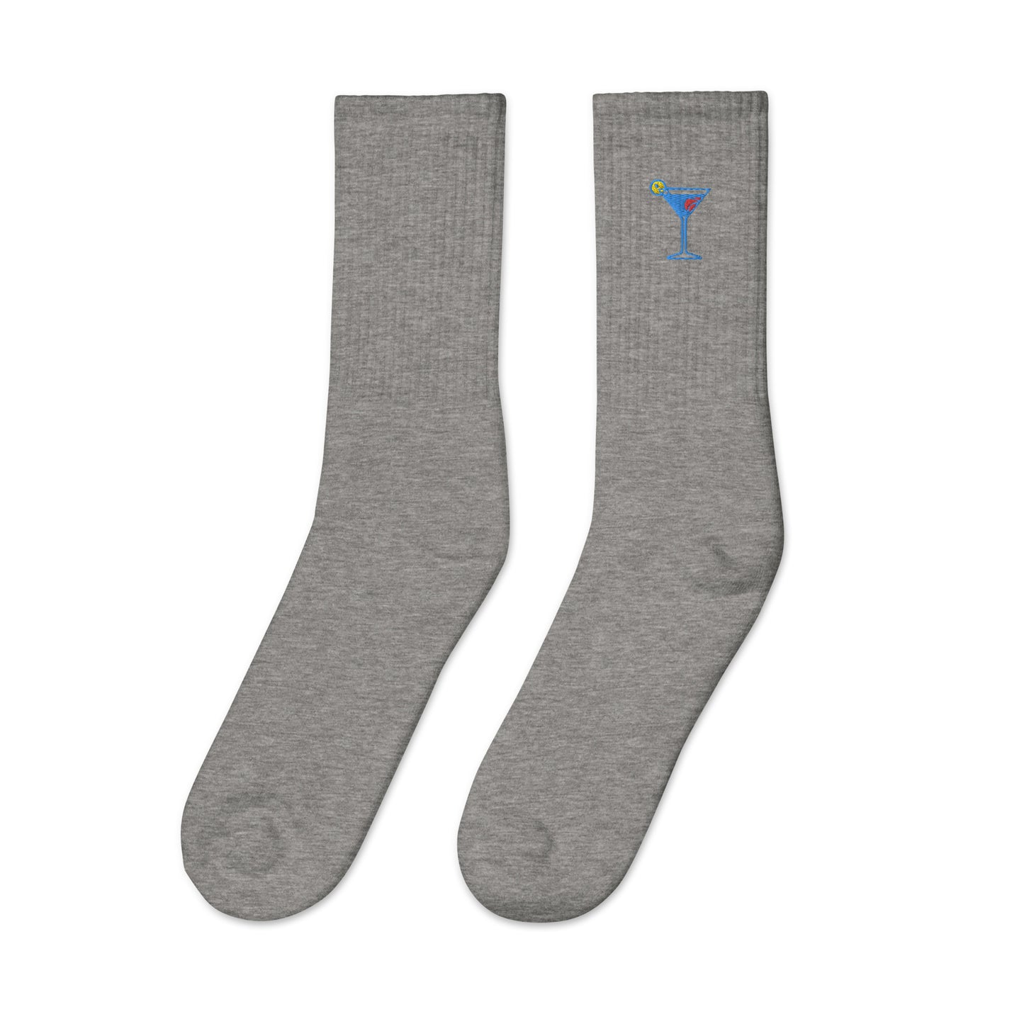 Martini Embroidered socks