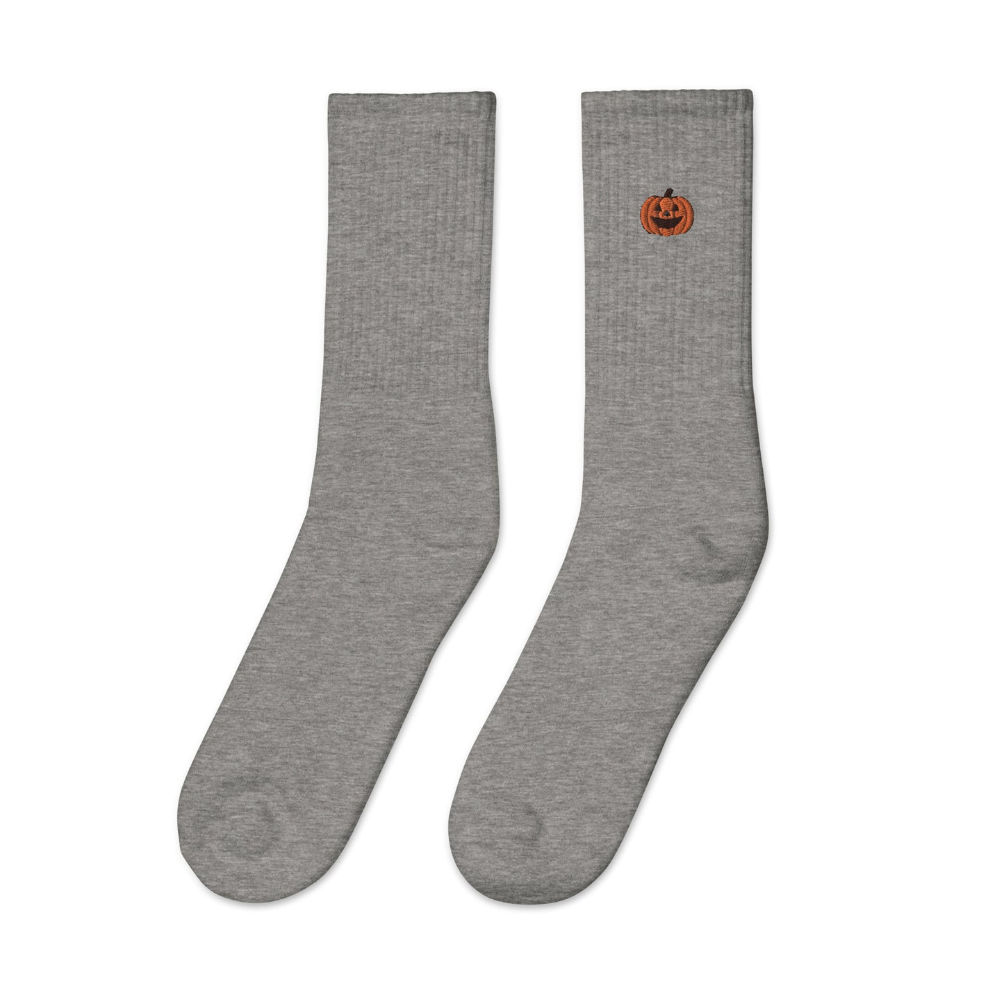 Halloween Pumpkin Custom Personalized Embroidered Socks