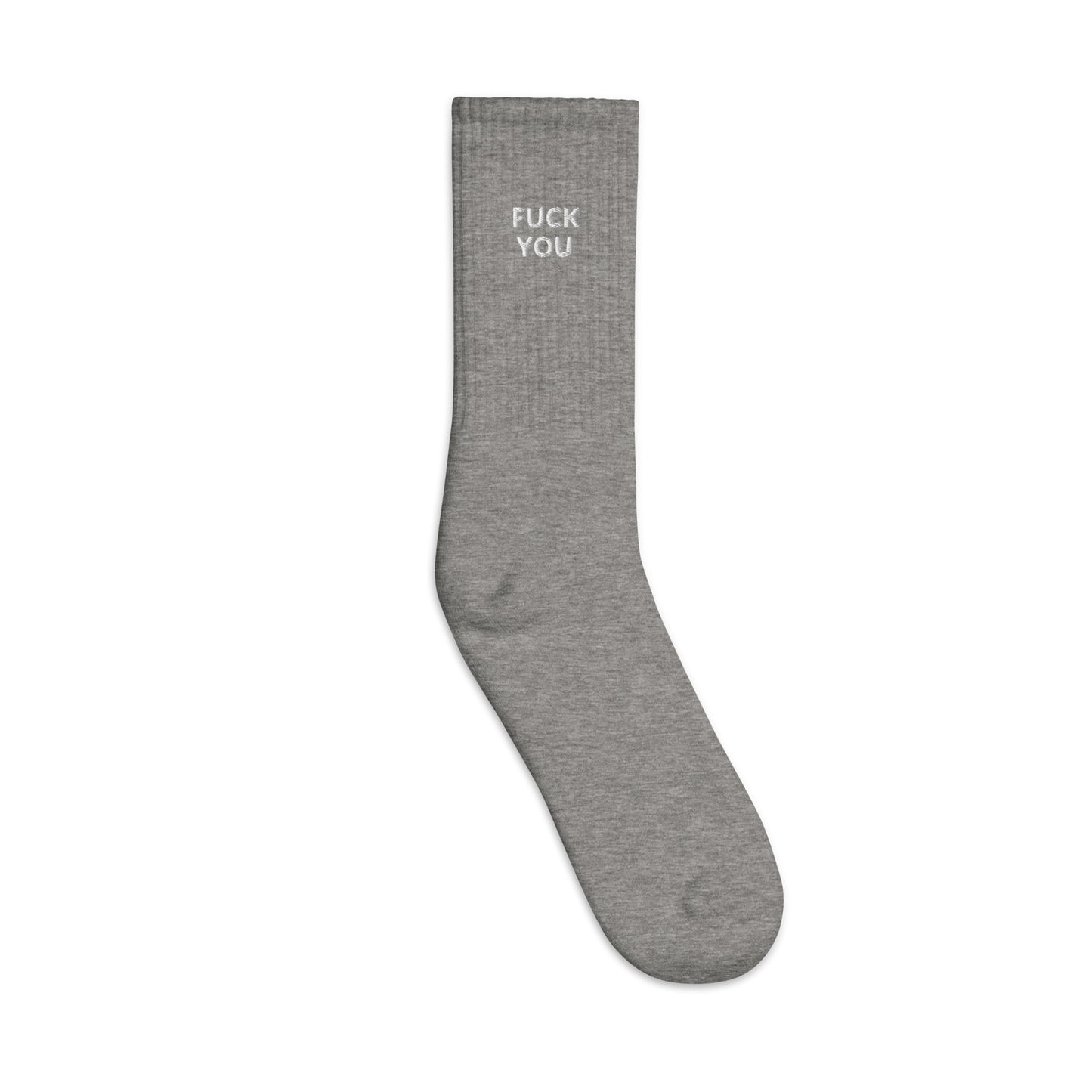 Fuck You Custom Personalized Embroidered Socks