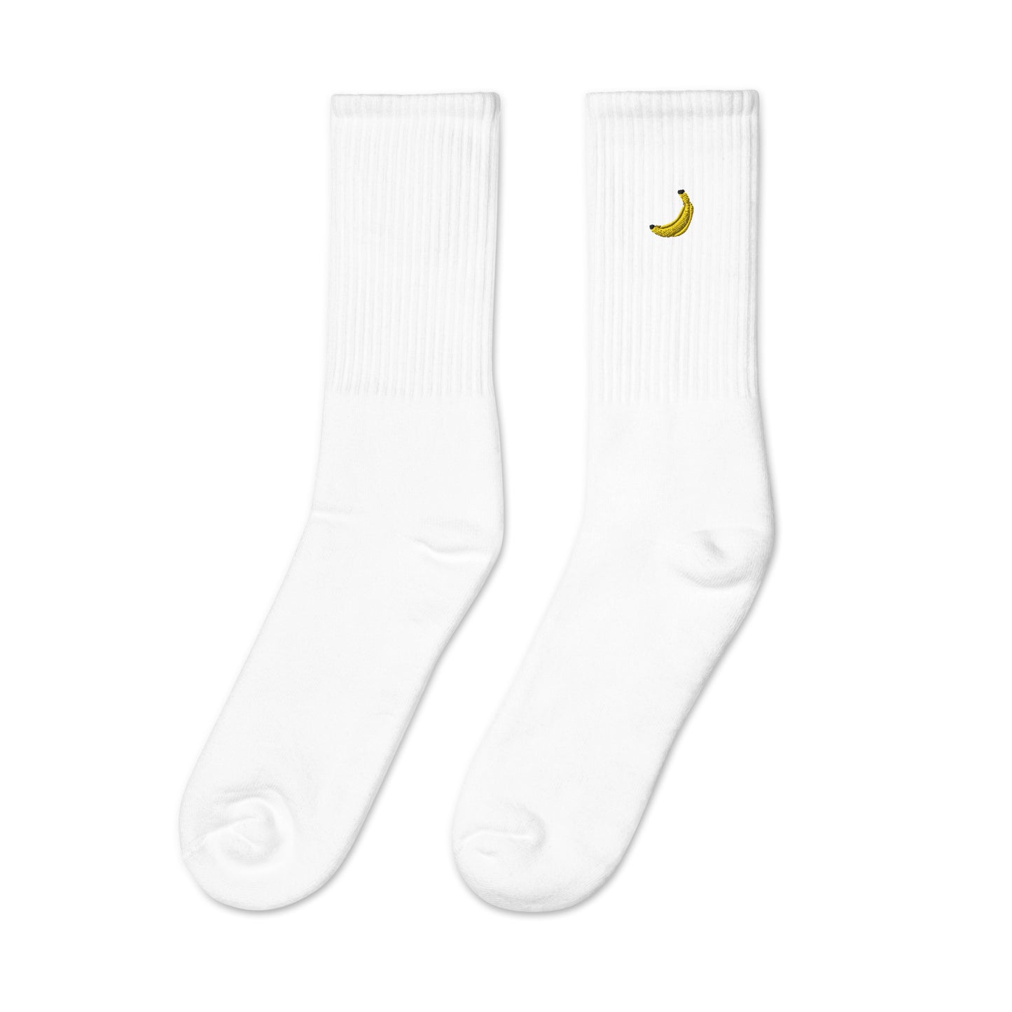 Banana Embroidered Socks