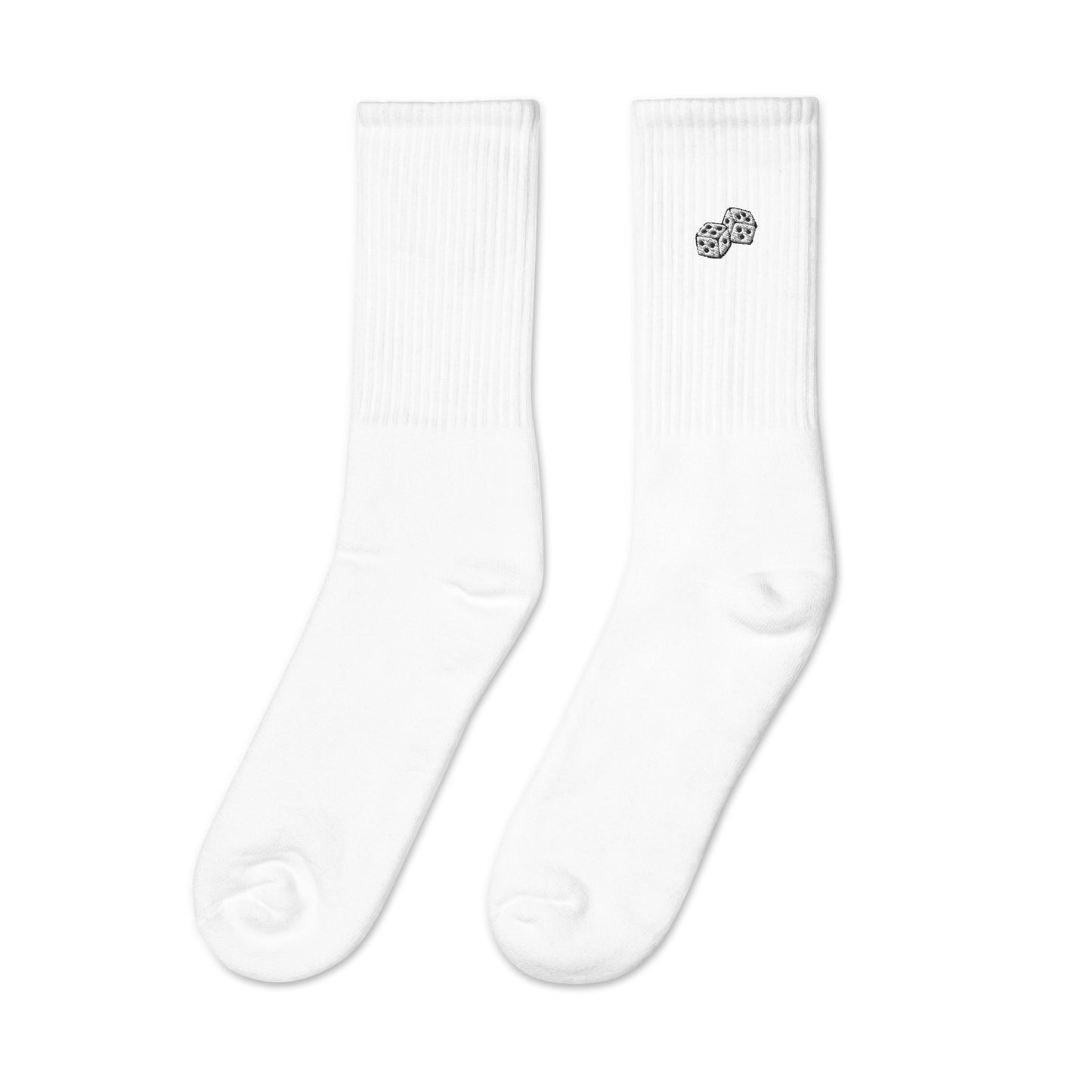 Dice Embroidered Socks