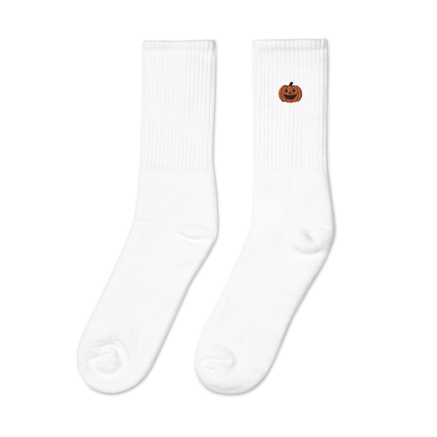 Halloween Pumpkin Custom Personalized Embroidered Socks