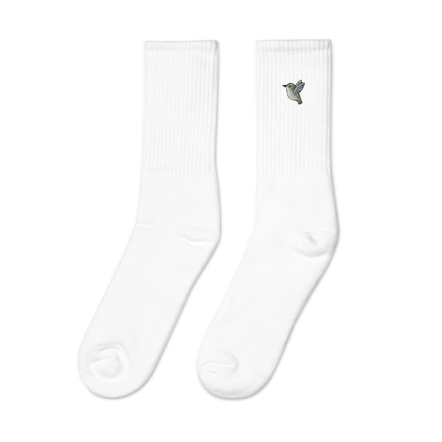Humming Bird Custom Personalized Embroidered Socks