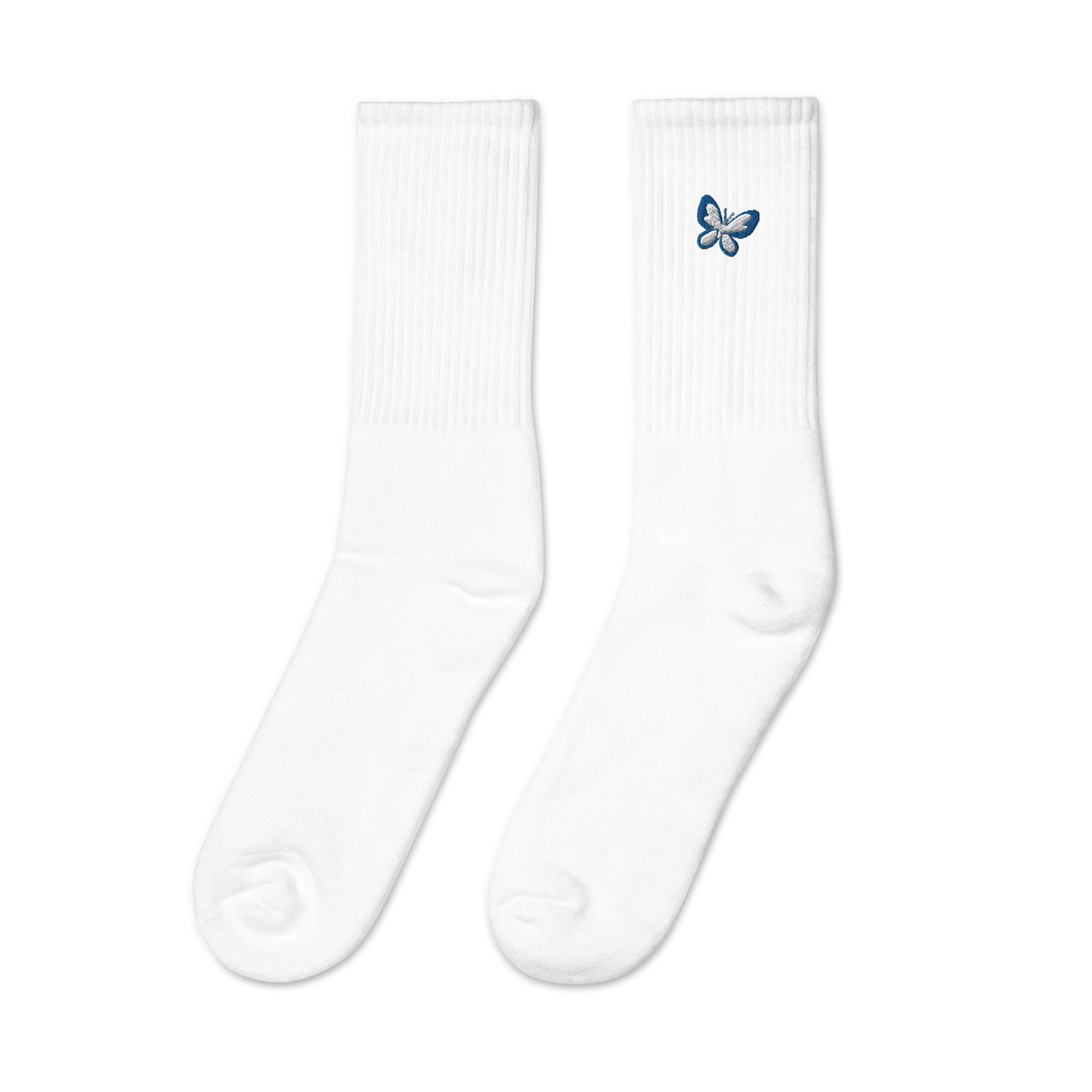 Butterfly Custom Personalized Embroidered Socks