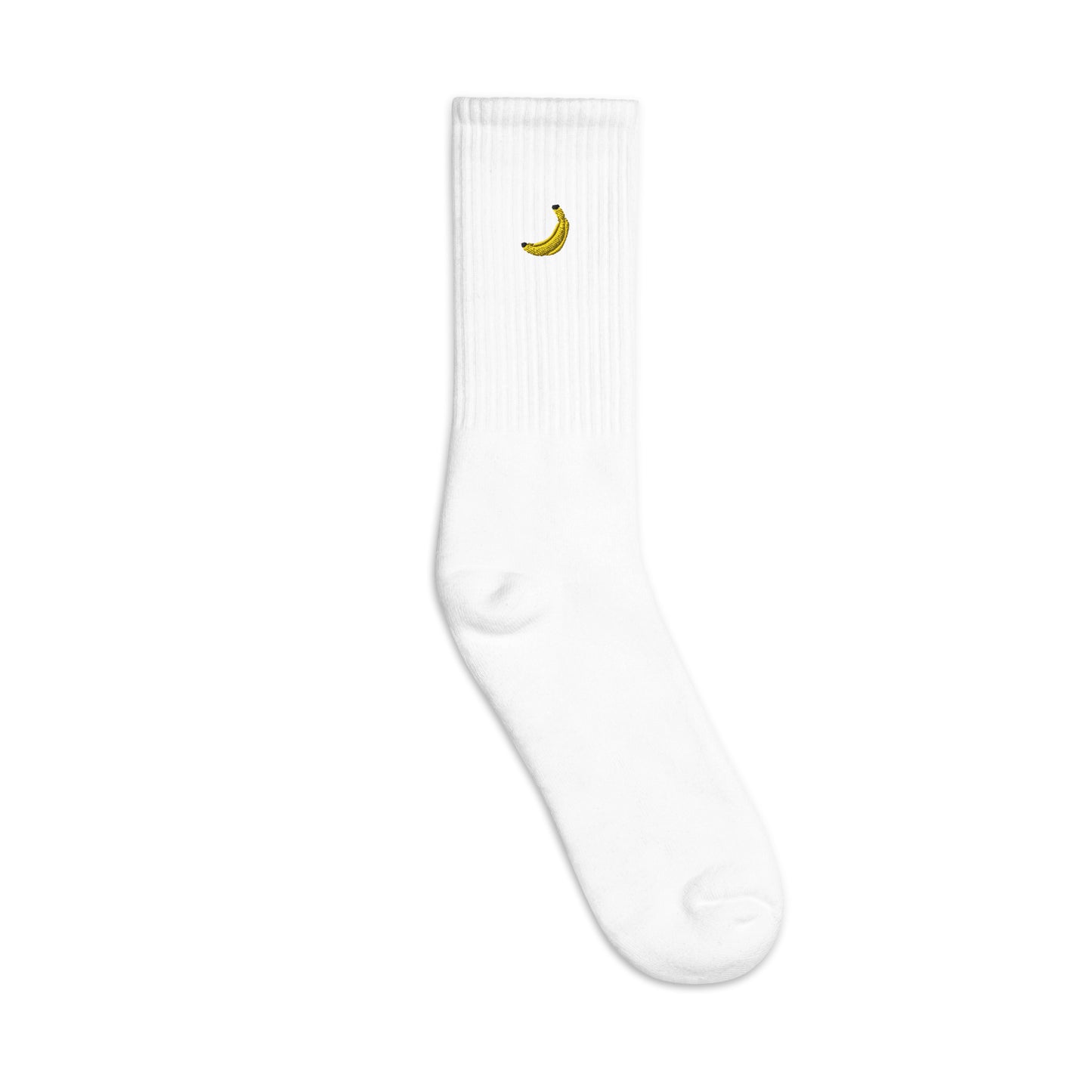 Banana Embroidered Socks