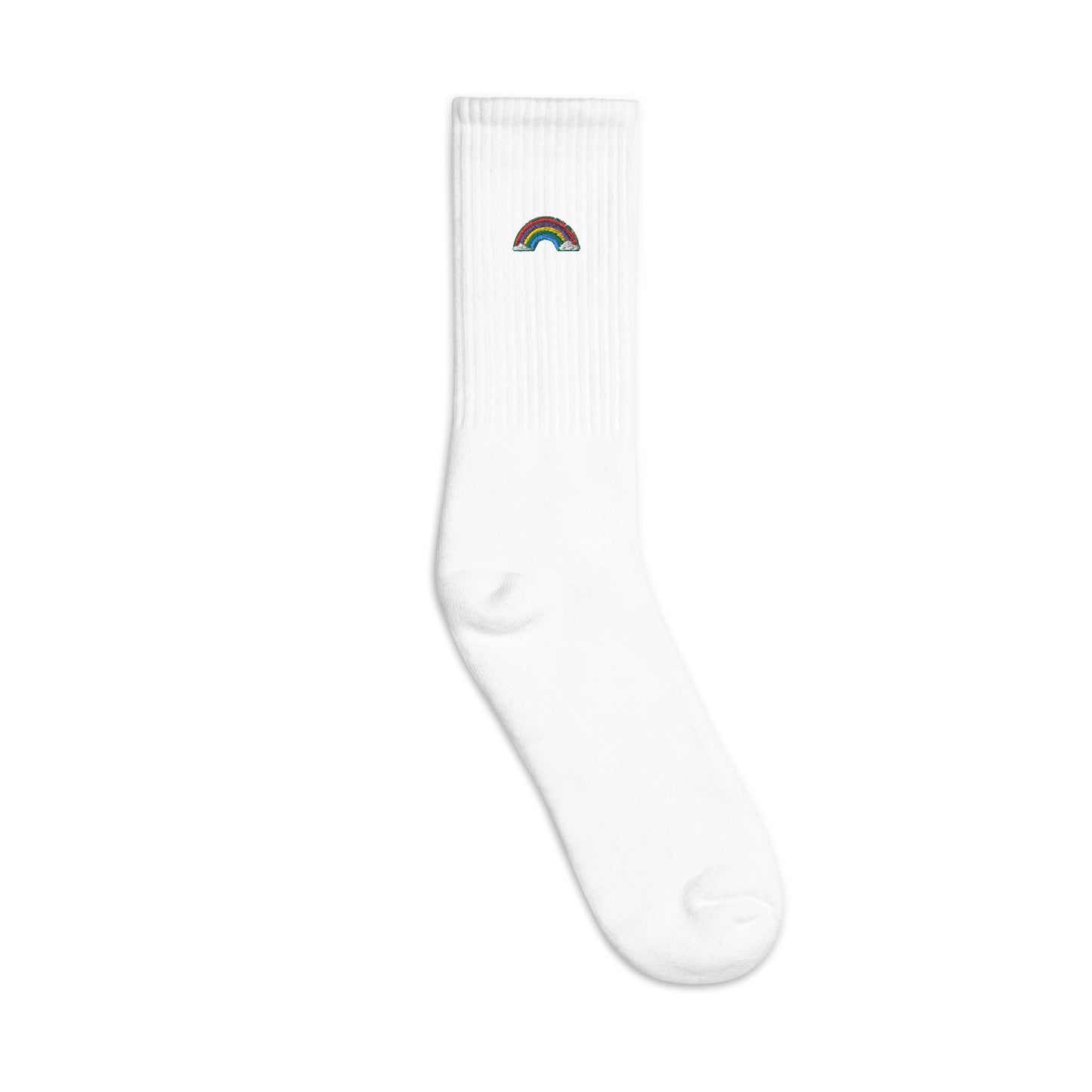 Rainbow Embroidered socks
