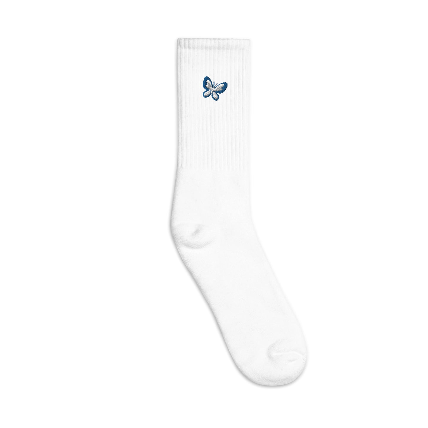 Butterfly Custom Personalized Embroidered Socks