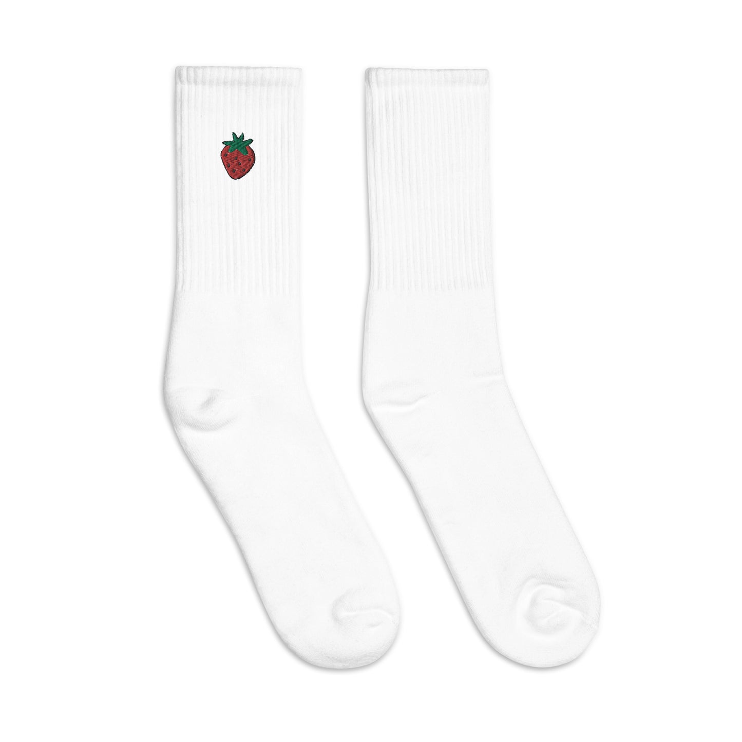 Strawberry Embroidered Socks