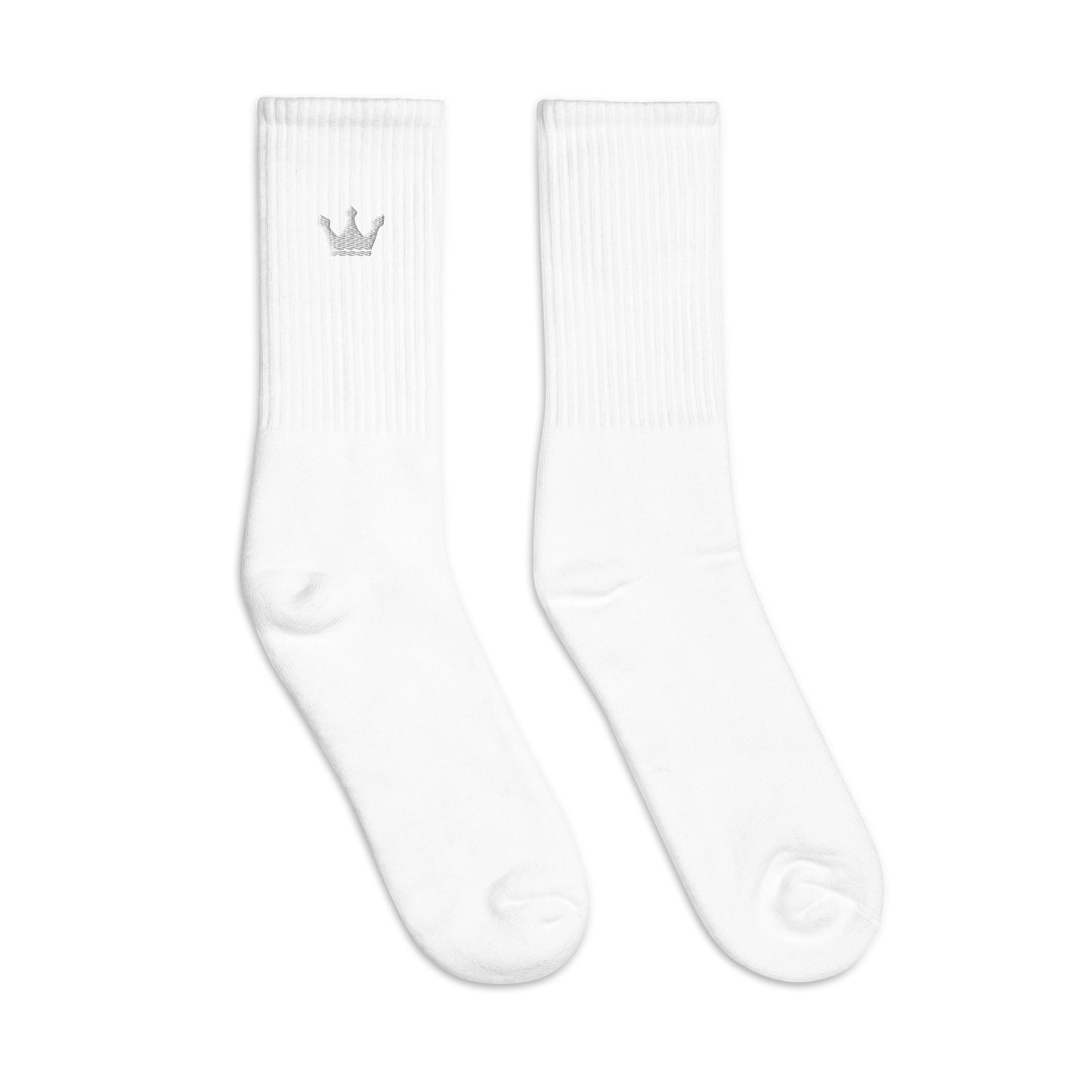 Crown Embroidered socks