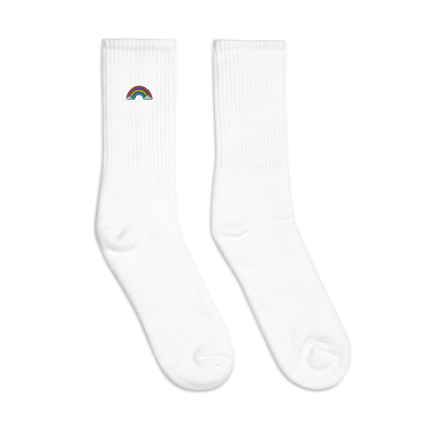 Rainbow Embroidered socks