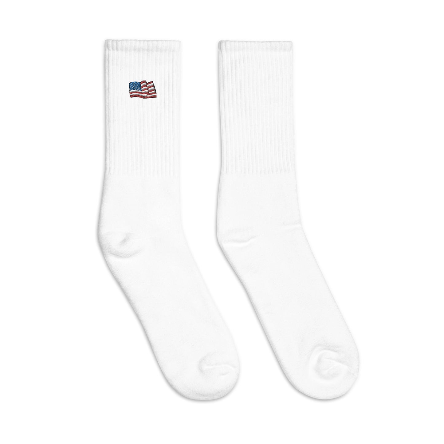 American Flag Embroidered Socks