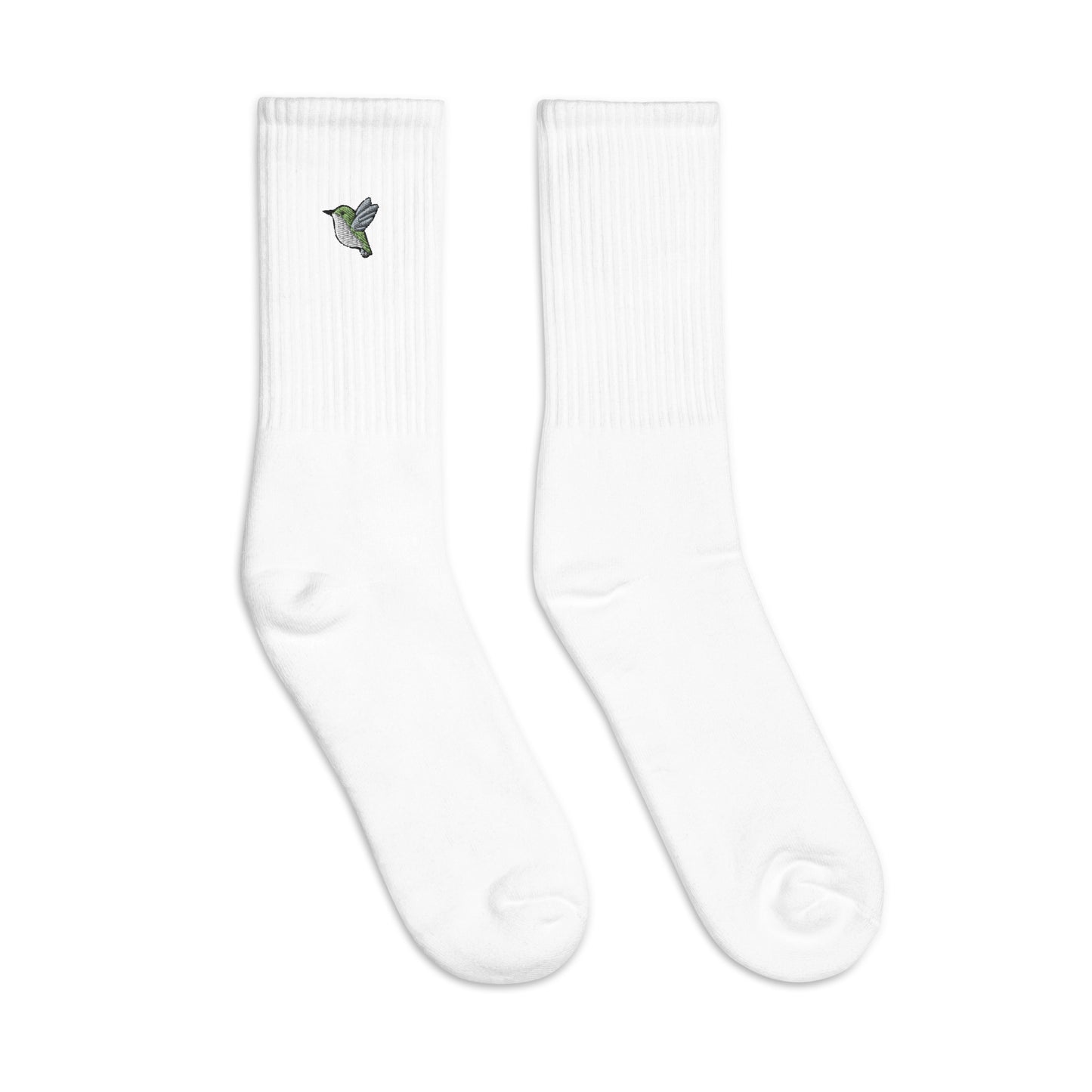 Humming Bird Custom Personalized Embroidered Socks