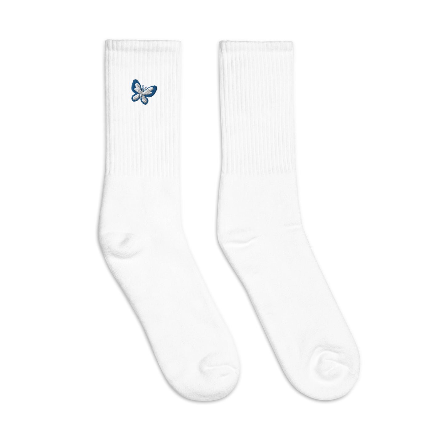 Butterfly Custom Personalized Embroidered Socks